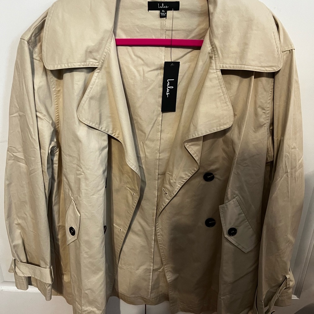 Trench Coat - shorter length, khaki